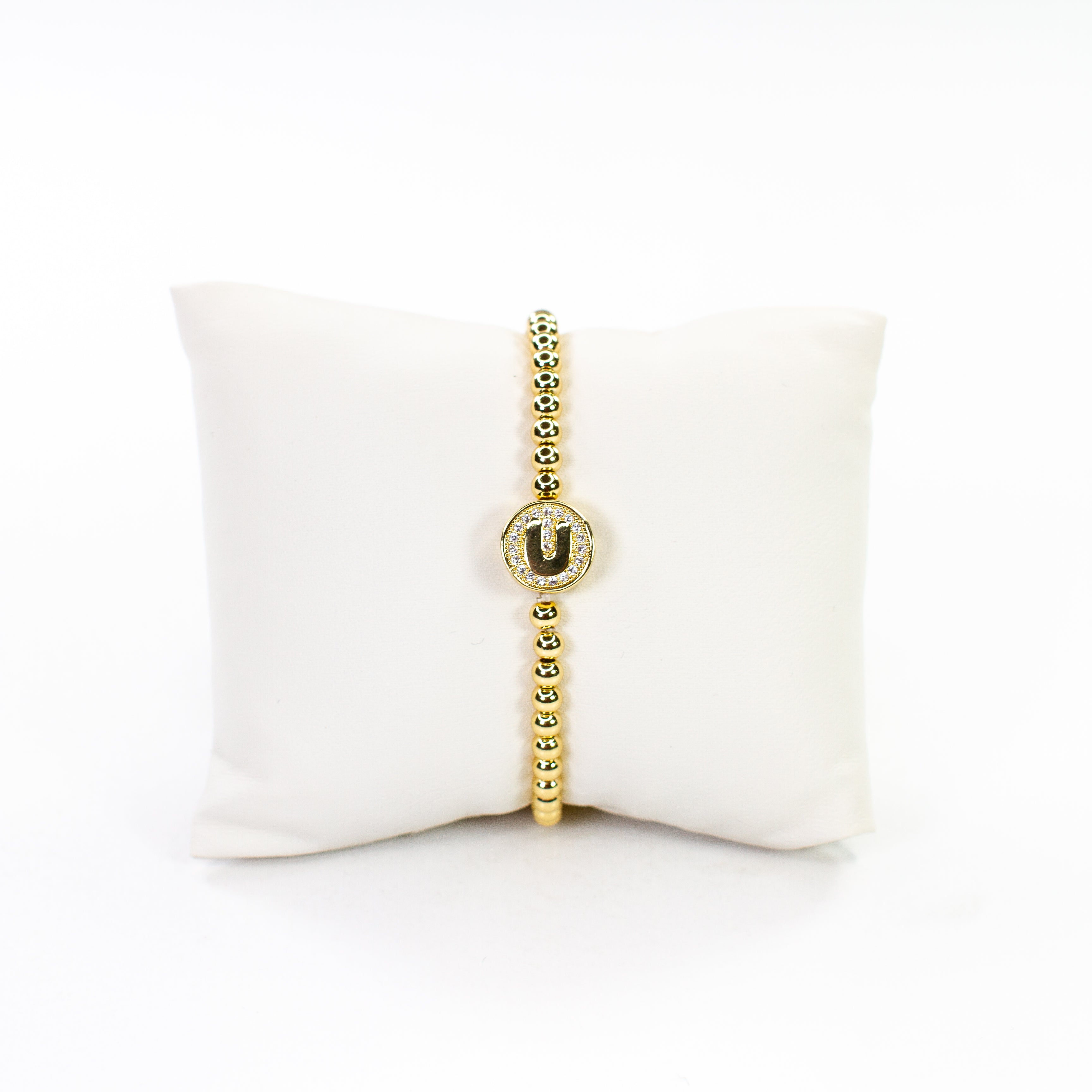 Cz Initial bracelet