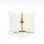 Cz Initial bracelet