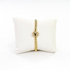Cz Initial bracelet