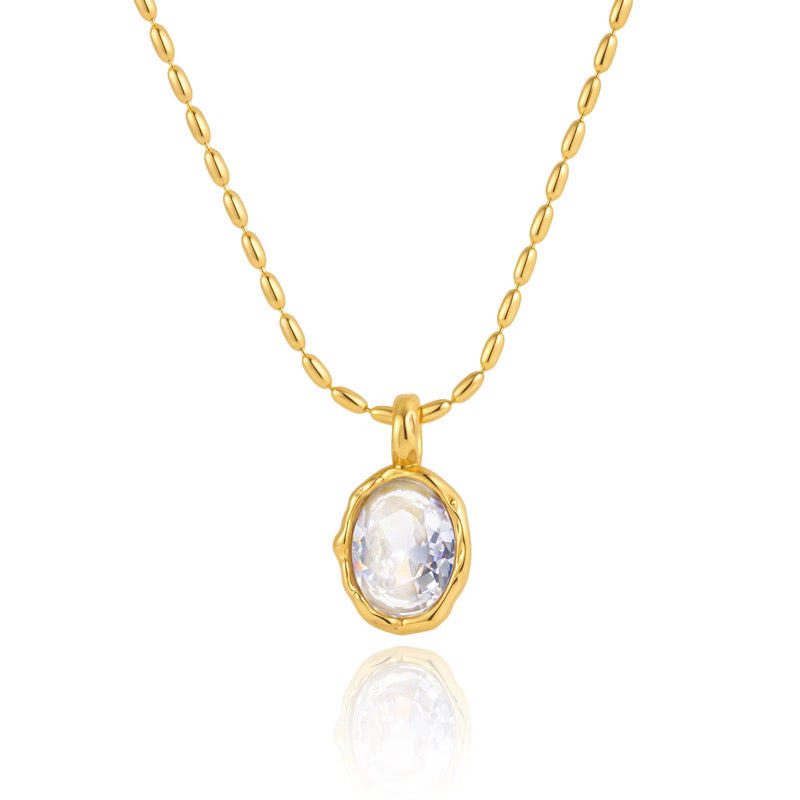 Solene Oval Necklace Water Resistant