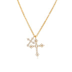 Duo Cross Necklace Water Resistant