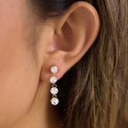 Solitiare Drop Earrings Water Resistant