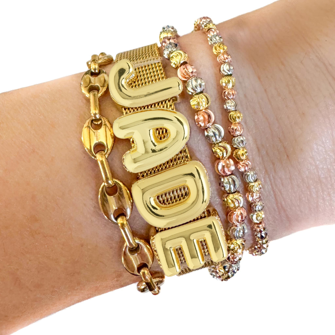 Custom Name Slider Watch Band Bracelet