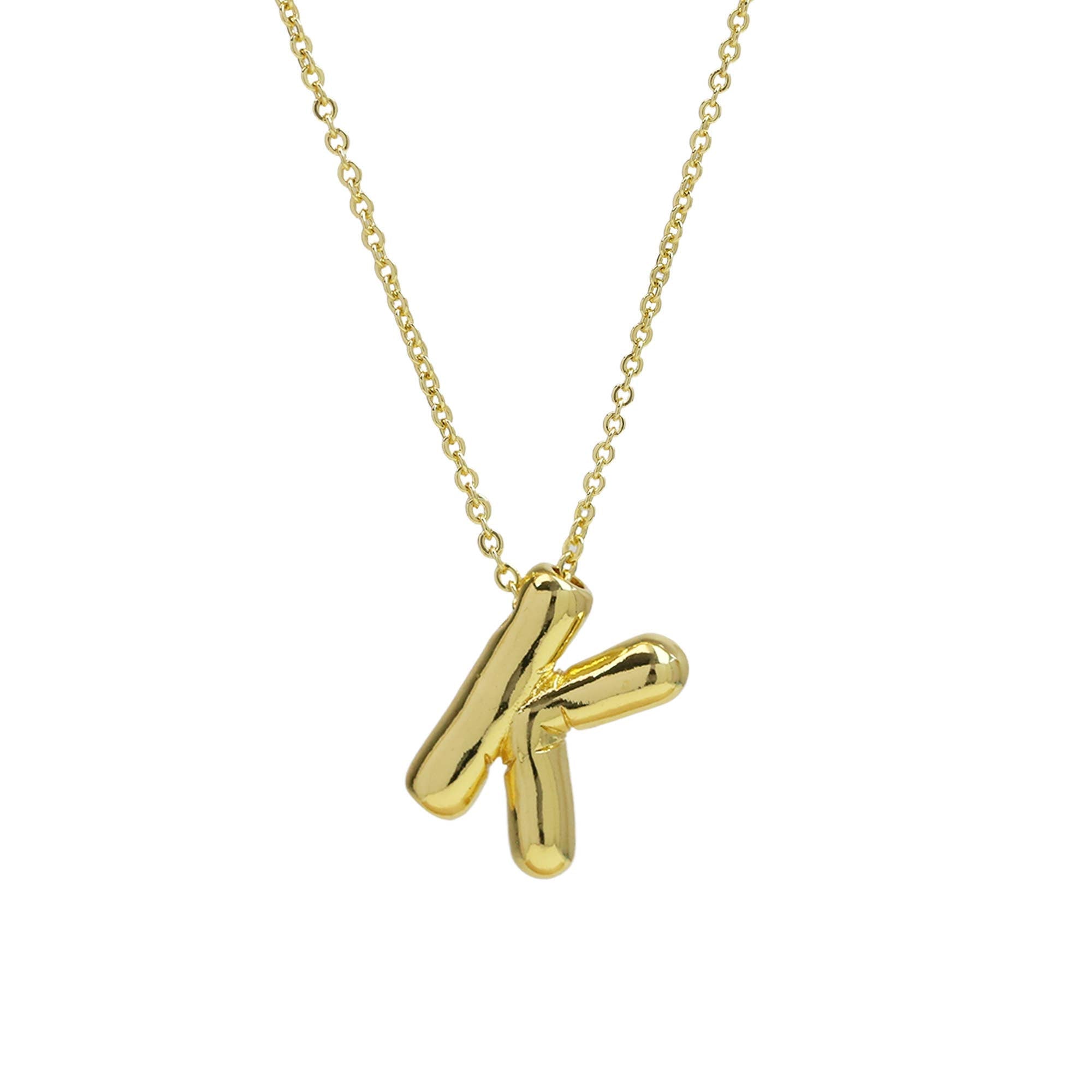 Medium* Initial Balloon Bubble Necklace 0.57