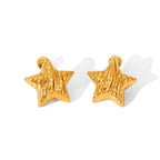 Star Stud Earrings Water Resistant