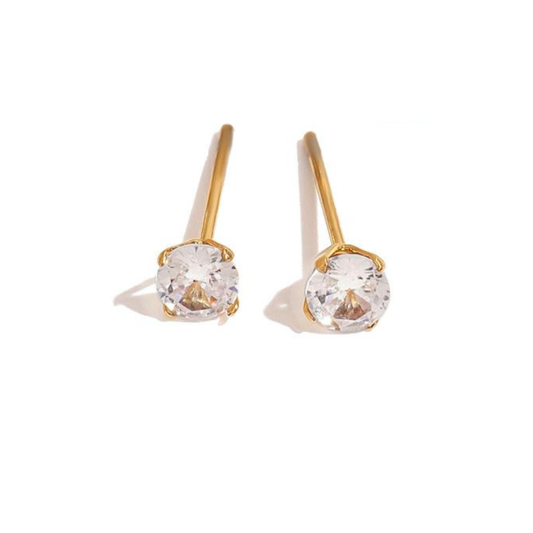Cz Hoop & Stud Earring Water Resistant