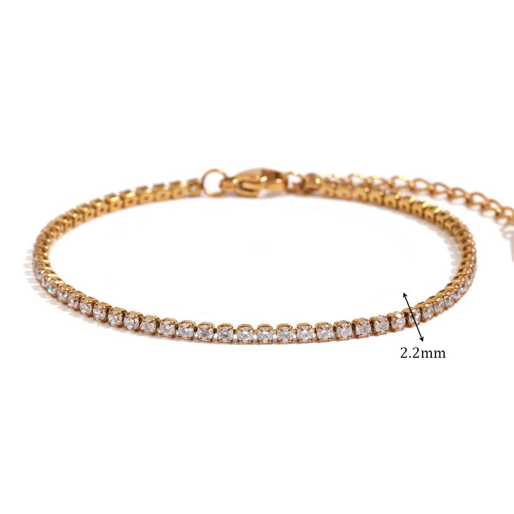 CZ Zircon Rhinestone Bracelet Waterproof 