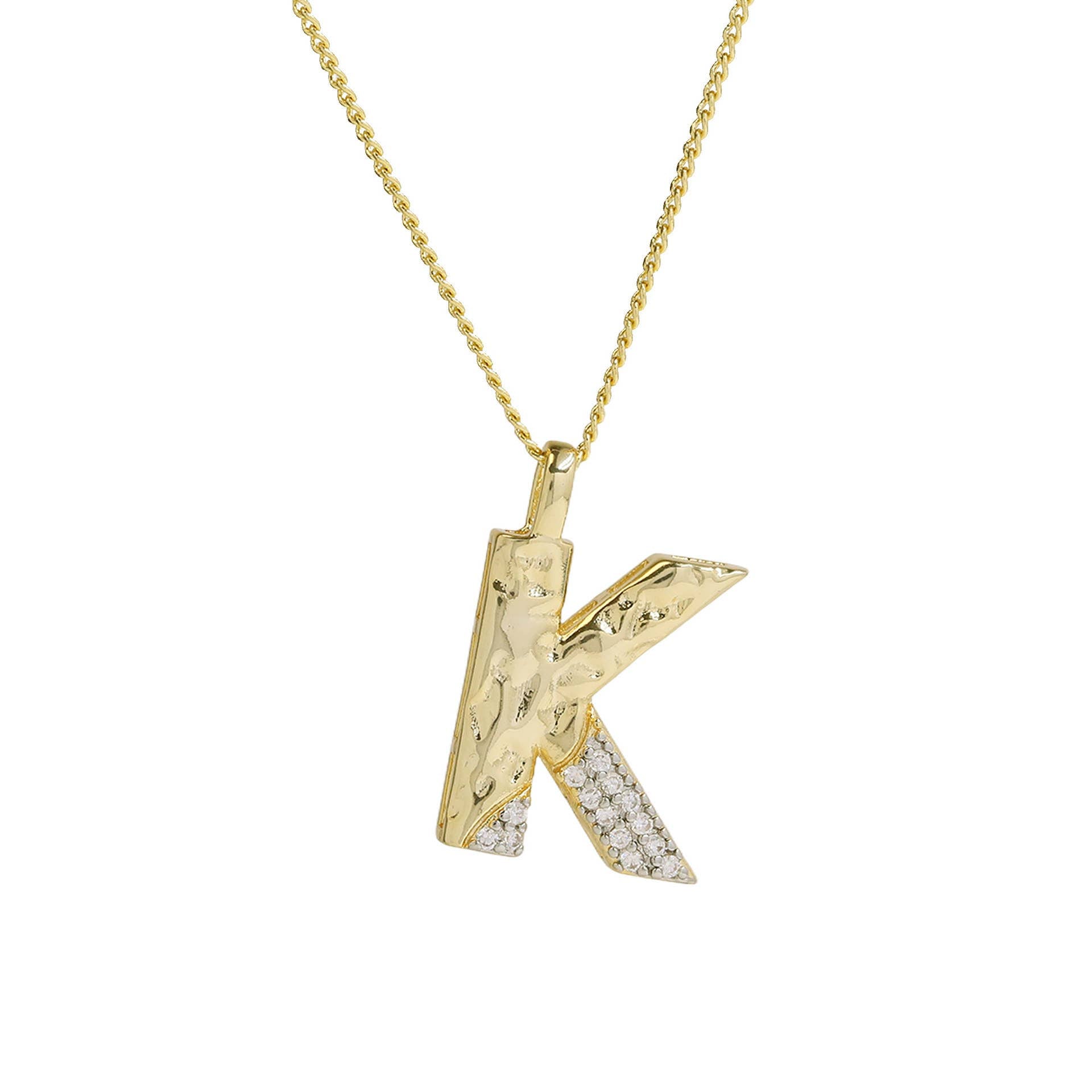 Mixed Metal Initial Necklace
