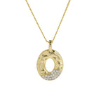 Mixed Metal Initial Necklace