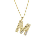 Mixed Metal Initial Necklace