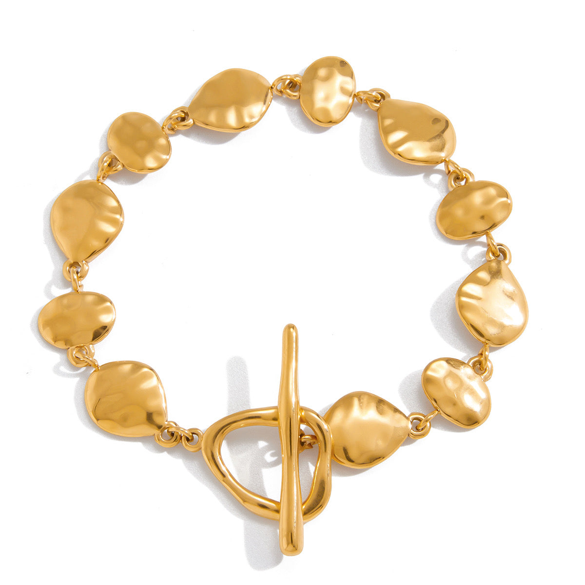 Pebble Texture Toggle Bracelet Water Resistant