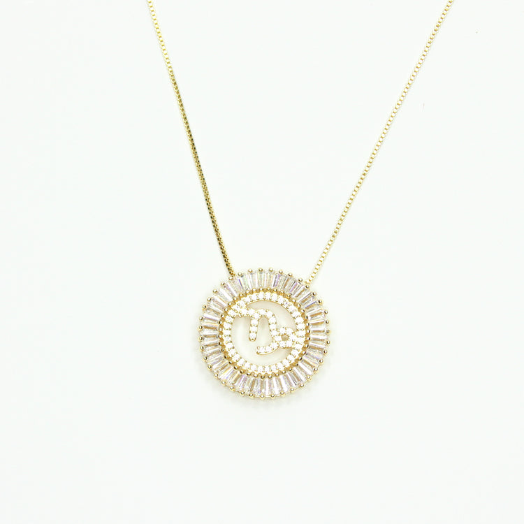 Zodiac Sunburst Necklace Gold Filled Necklace