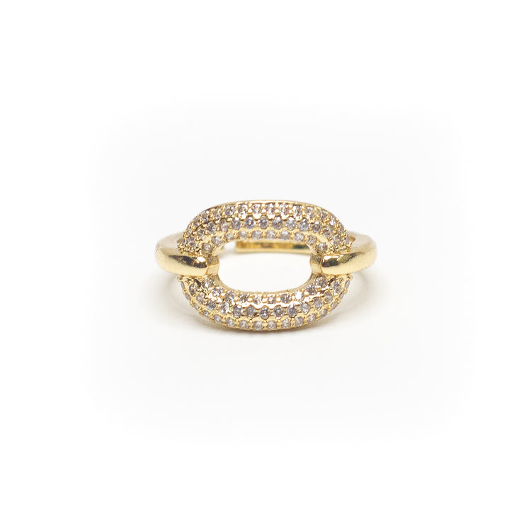 O Pave' Adjustable Ring