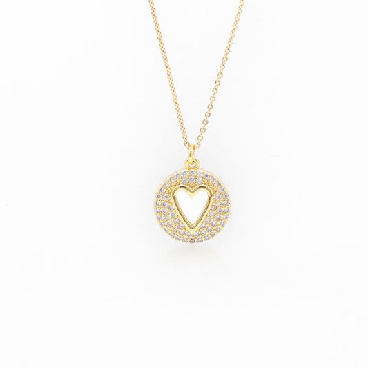 Heart Pave' Necklace